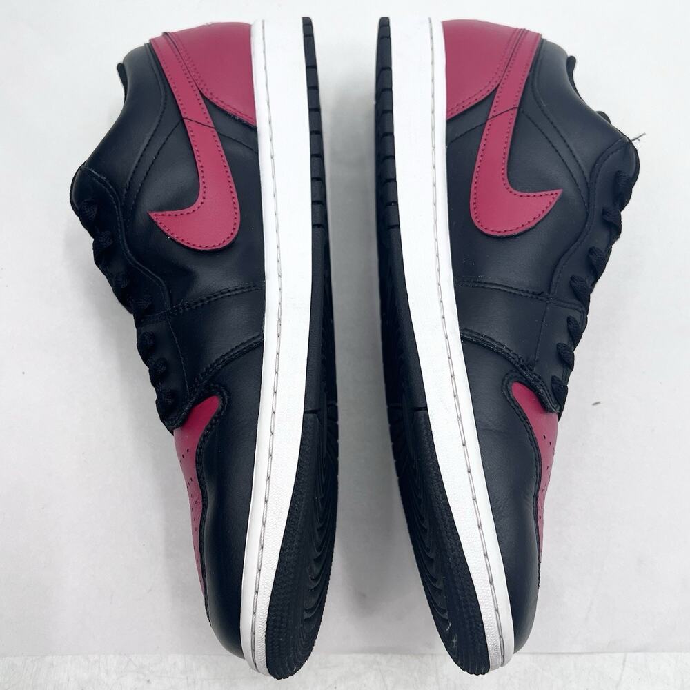 Nike Air Jordan 1 Low Bred Black Red White 553558-067 Mens Size 12 - Picture 6 of 11